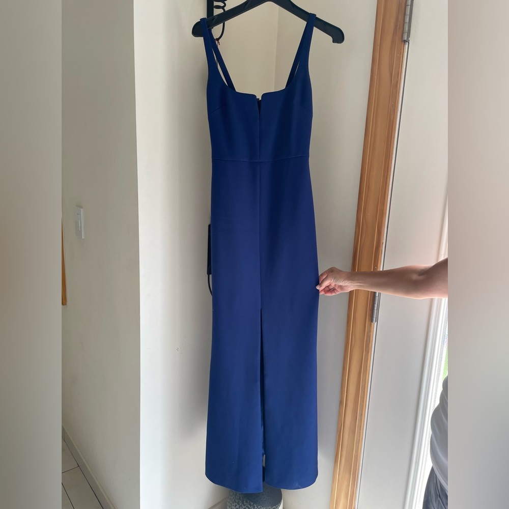 LIKELY Constance evening navy gown